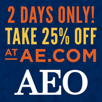 2 Days Only! Take 25% Off Only At AE.com