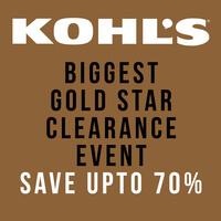 Kohl's Biggest Gold Star Clearance Event