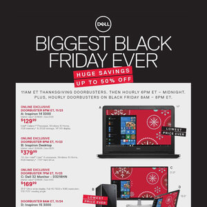 Dell Home & Small Business Black Friday 2017 Ad is Here