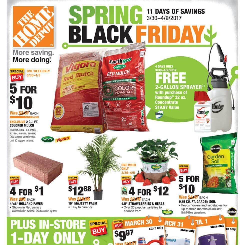 Home Depot Spring Black Friday