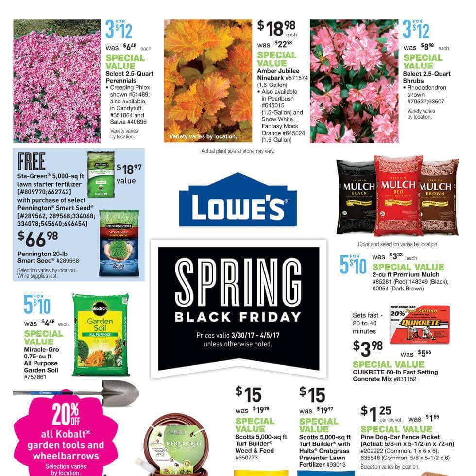 Lowe's Spring Black Friday