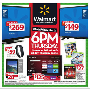 Walmart Black Friday 2015 Ad Page 1