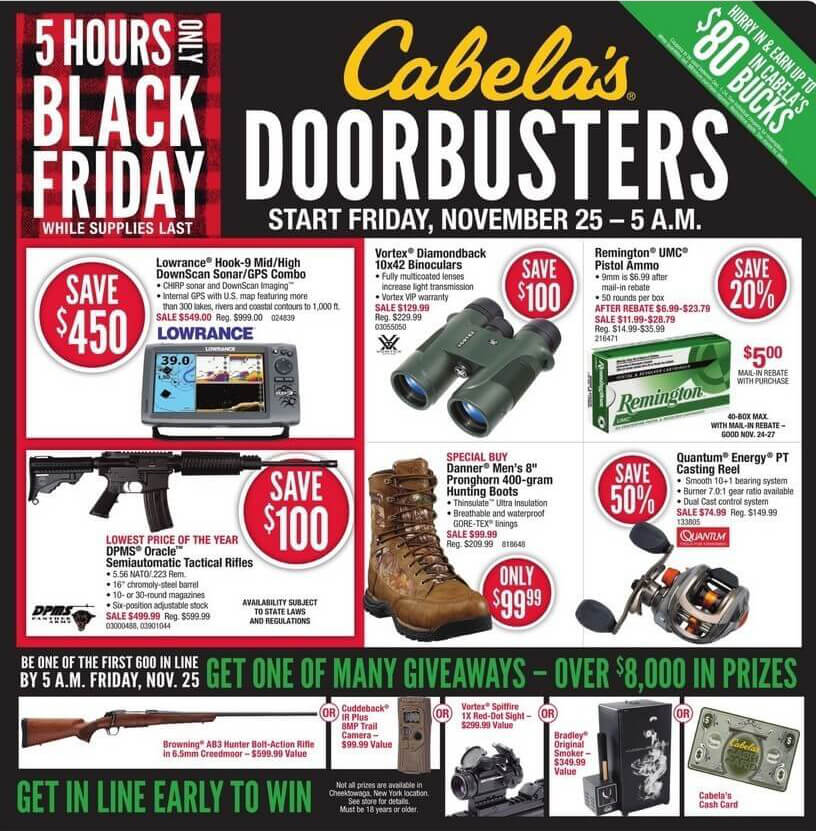 Cabela's Black Friday 2016 Ad Page 1