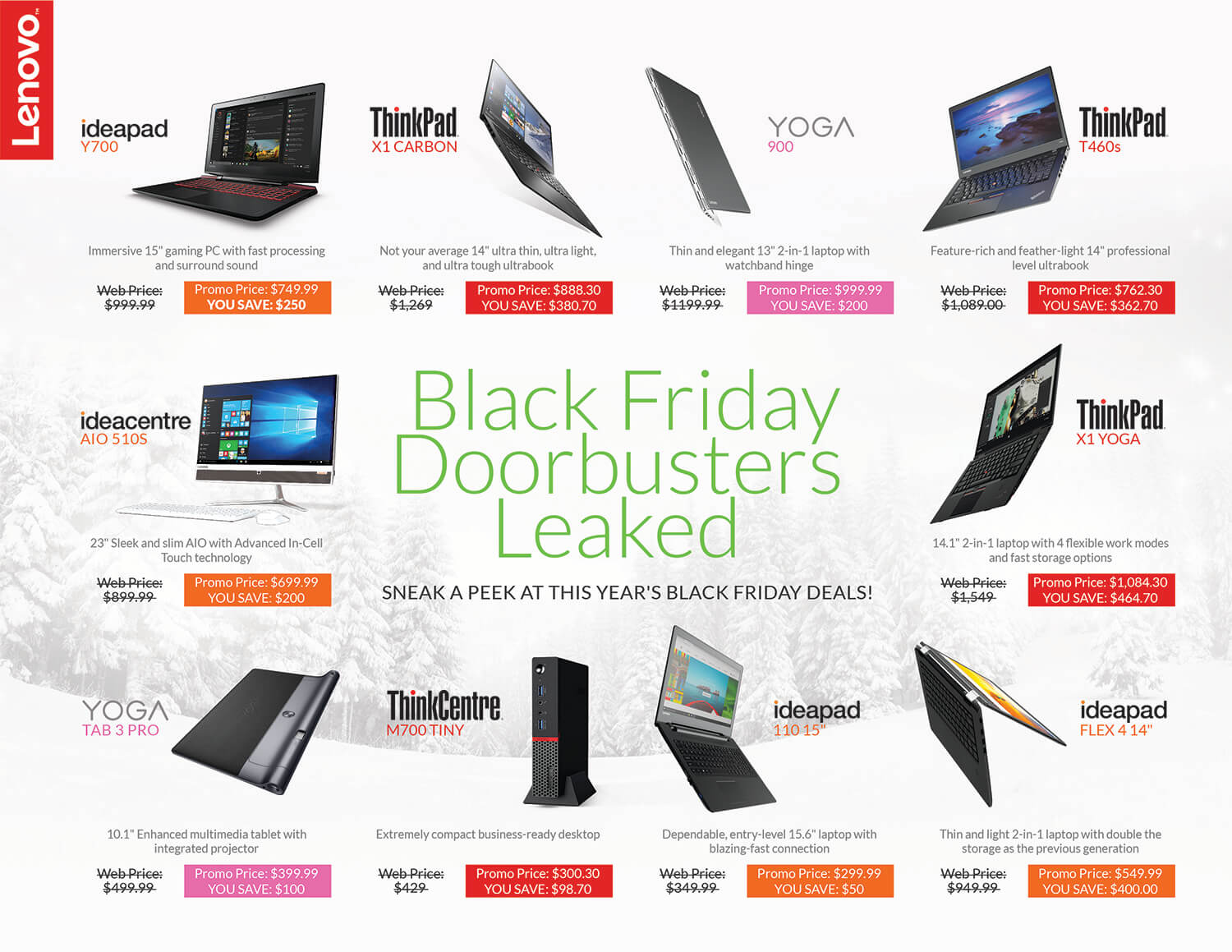Lenovo's Black Friday 2016 Doorbusters Page 1