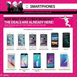 T-Mobile Pre-Cyber Monday 2015 Ad 