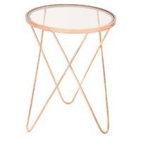 DecMode Metal Accent Table - Copper DecMode Metal Accent Table - Copper