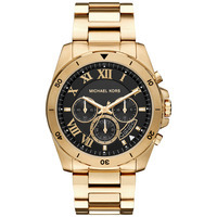 Michael Kors Men's Chronograph Brecken Gold-Tone Stainless Steel Bracelet Watch 44mm MK8481 Michael Kors Men's Chronograph Brecken Gold-Tone Stainless Steel Bracelet Watch 44mm MK8481