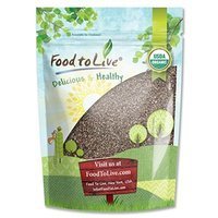 Food To Live ® Certified Organic Chia Seeds (Raw, Black, Non-GMO, Bulk) (1 Pound) Food To Live ® Certified Organic Chia Seeds (Raw, Black, Non-GMO, Bulk) (1 Pound)
