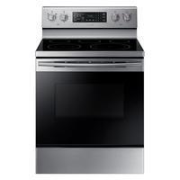 Samsung 30 in. 5.9 cu. ft. Single Oven Electric Range with Self-Cleaning and Convection Oven in Stainless Steel Samsung 30 in. 5.9 cu. ft. Single Oven Electric Range with Self-Cleaning and Convection Oven in Stainless Steel