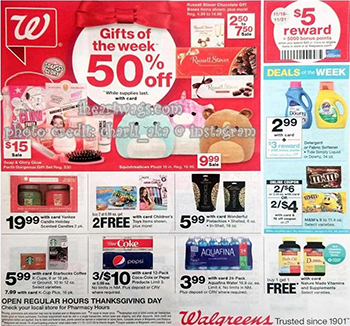 cover of walgreens black friday week ad 2018
