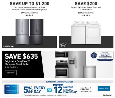 lowes black friday appliance ad