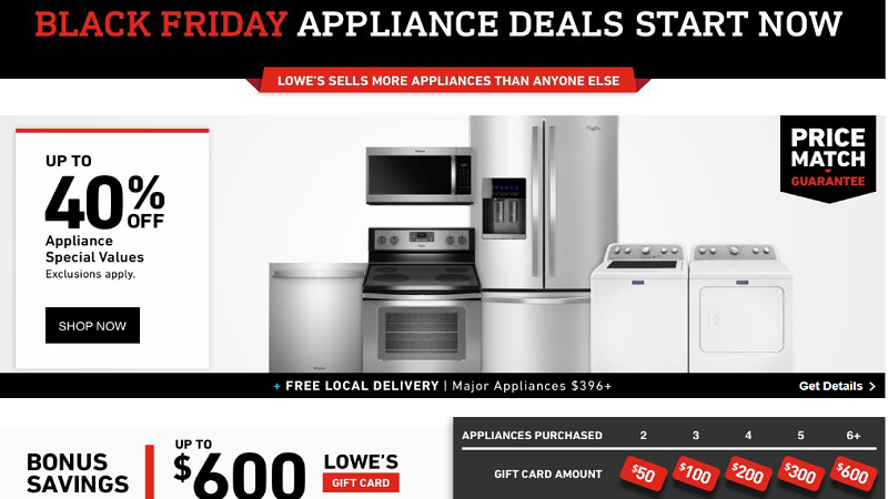 Article - Lowe's Black Friday Appliance Deals are Live