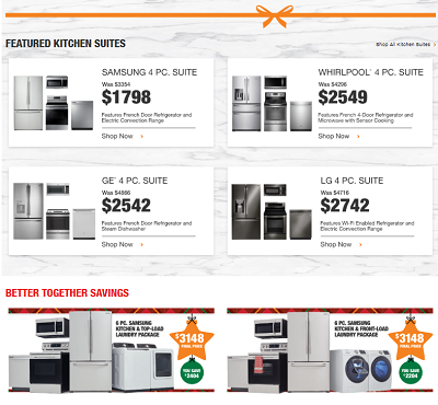 home depot appliance ad
