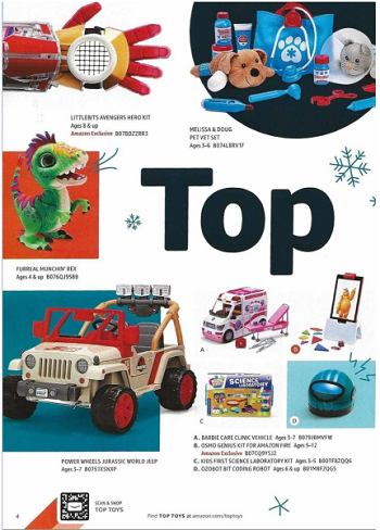 amazon toy book 2018