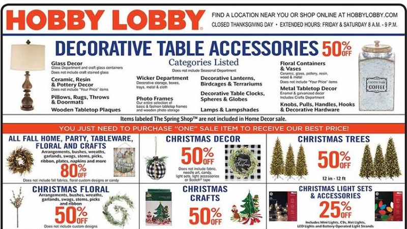 Article - Hobby Lobby 2019 Black Friday Ad is Now Live