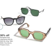 50% Off Sunglass Hut