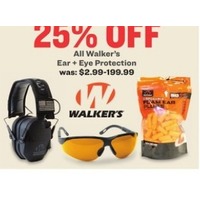 25% off All Walker's Ear+Eye Protection