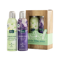 Lather, Relax, Repeat White Hibiscus & Shea Butter and Lavender Shower Foam Gift Set
