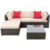 $399 Devoko 5-Piece All Weather Sectional Sofa Patio Set + Free Shipping