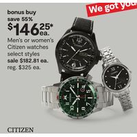 Men's or Women's Citizen Watches