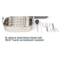 Our Table 6-Piece Stainless Steel Roaster Set
