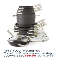 Ninja Foodi NeverStick Premium Space Saving 13-Piece Cookware Set