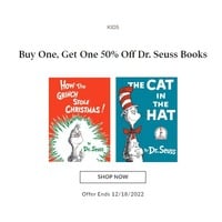 Buy One, Get One 50% Off Dr. Seuss Books