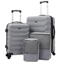 $70 Wrangler 4-Piece Hardside Luggage Set + Free Shipping