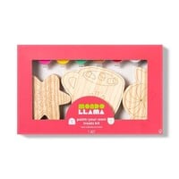 Paint-Your-Own Wood Hot Cocoa Christmas Treats Kit Mondo Llama