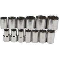 Klutch 1/2in.-Drive Socket Set 13-Pc., Metric