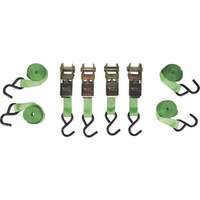 SmartStraps Standard Ratchet Tie-Downs 1in. x 14ft. Each, 4 Pack, 900-Lb. Breaking Strength