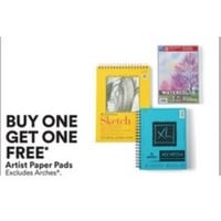 Buy One Get One FREE Artist Paper Pads
