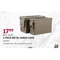 2-PACK METAL AMMO CANS