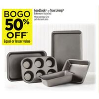 BOGO 50% GoodCook or True Living Bakeware