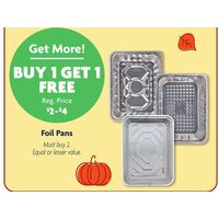 BUY 1 GET 1 FREE Foil Pans