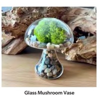 Glass Mushroom Vase