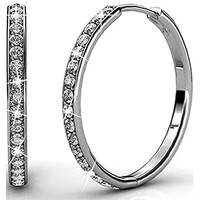 $15 Cate & Chloe Bianca 18k Gold Plated Hoop Earrings