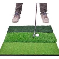GoSports Tri-Turf XL Golf Practice Hitting Mat