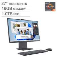 Lenovo IdeaCentre 27-inch All-in-One Touchscreen Desktop w/AMD Ryzen 5