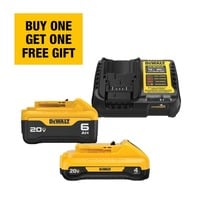 DEWALT 20V MAX Lithium-Ion 6.0Ah and 4.0Ah Battery and Charger Starter Kit