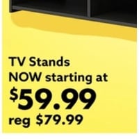 Tv Stand Starting at $59.99