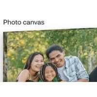 50% off Photo canvas (With Card)