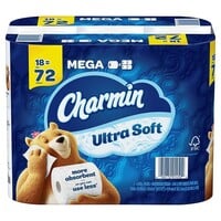 Charmin toilet paper, Mega Roll, 2 ply, 18/pk