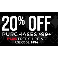 20% Off Orders $99+ Plus Free Shipping