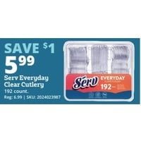Serv Everyday Clear Cutlery