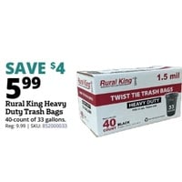 Rural King Heavy Duty Trash Bags
