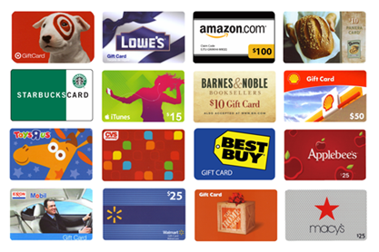Popular Gift Cards