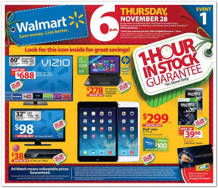 Walmart Black Friday Ad 2013