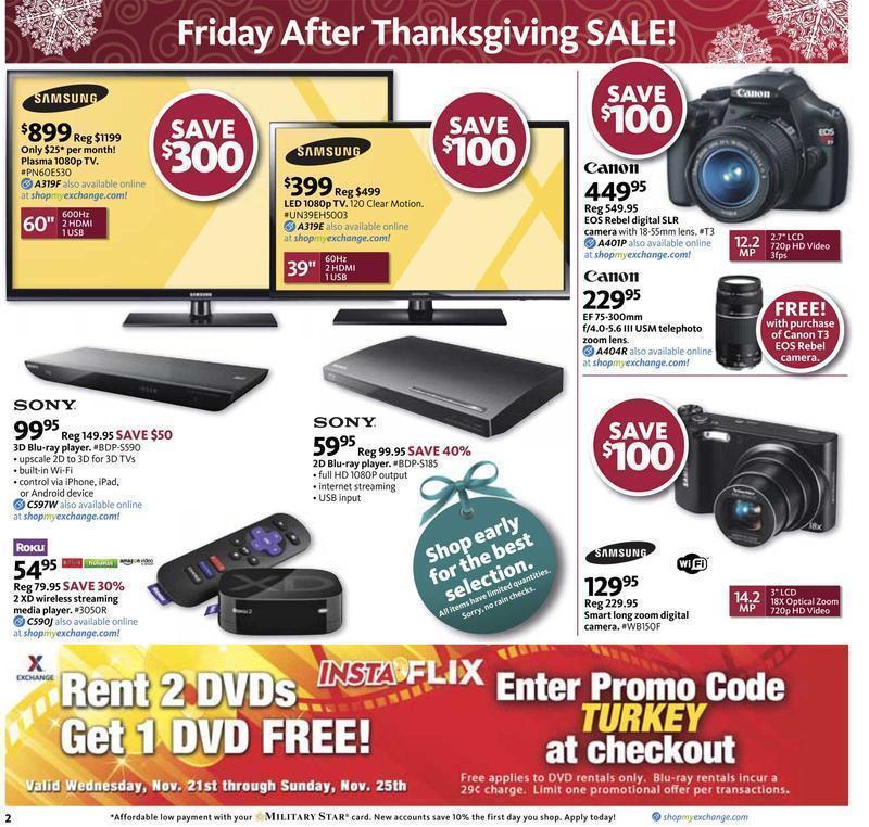 AAFES Black Friday 2012 Ad Page 2