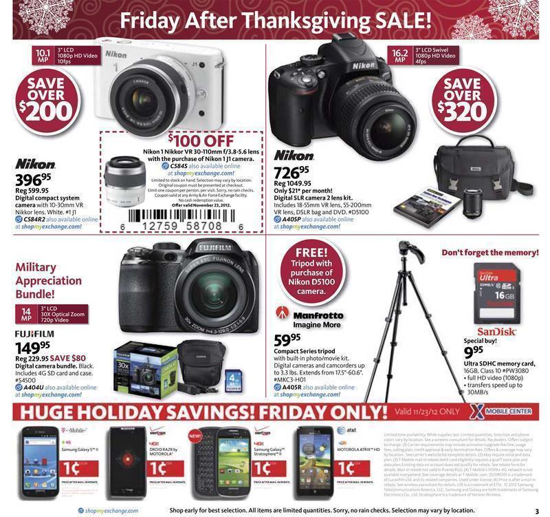 AAFES Black Friday 2012 Ad Page 3
